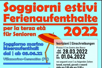Iscrizioni Soggiorni estivi